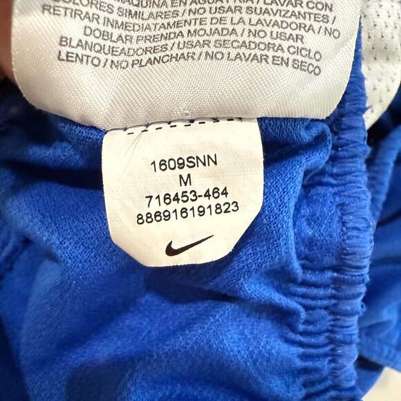 Nike Dri-Fit Tempo Running Shorts Women's Medium Blue/White Activewear Workout - Picture 8 of 8